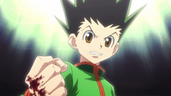 HxH2011 EP34 Gon after defeating Gido