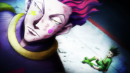 Hisoka defeats Gon