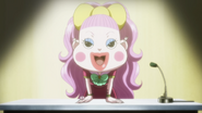 Cutie giving her losing speech