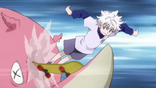 Killua derrota a un Gran Pisoton