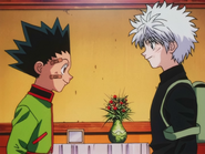 Killua meets Gon in the Zoldyck Estate