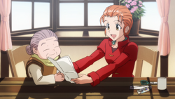 HxH2011 EP26 Mito and Grandmother read Gon's letter