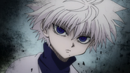 Killua scares Latarza