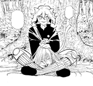 Neferpitou holds Kite's severed head