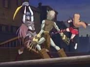 Sophie and Sabriel defeat a Redcap