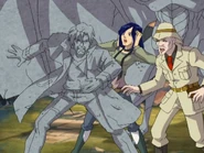 Dante is turned to stone much to Zhalia and LeBlanche's horror