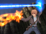 Lucas' favored combat move, using Sunlock and Kindlestrike both at once