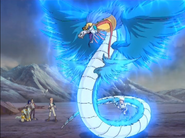 Quetzalcoatl descends from the skies