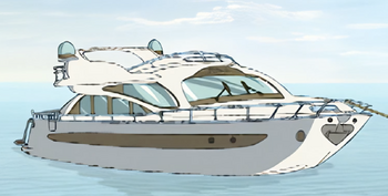 S1E11 Cabin cruiser boat