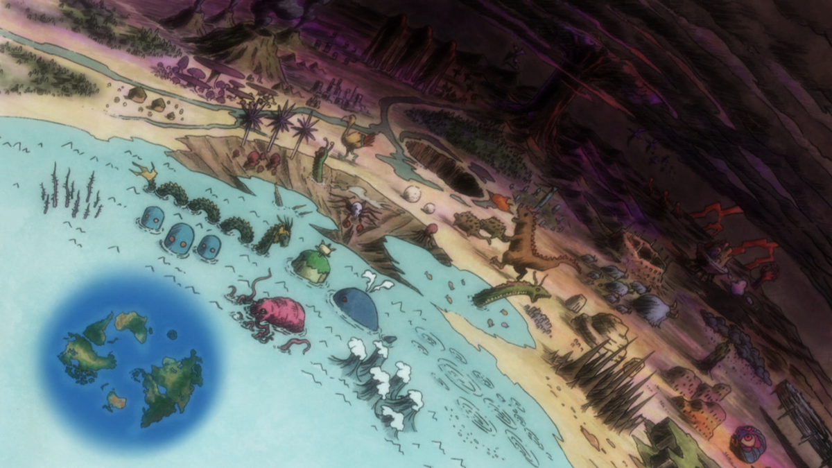 Cinza, surpresa e antecipação. em Hunter x Hunter (2011), que foi