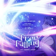 Lyric Poster Taho - Official Soundtack Free Falling - The Star Seekers with TXT by HYBE