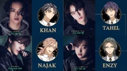 DARK MOON THE GREY CITY with &TEAM by HYBE Wattpad und Webtoon - Charaktere: Khan - Tahel - Najak - Enzy