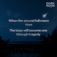DARK MOON THE GREY CITY with &TEAM by HYBE - Twitter - When the second full moon rises, the boys will become one through tragedy