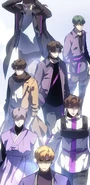 7FATES CHAKHO mit BTS by HYBE Charakters - alle sieben - Webtoon