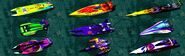 The Boats of Hydro Thunder 2. Image credit to Arcade Heroes.