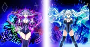 Purple Heart and Black Heart (By Sideswipeez)