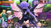 battle with Purple Heart, Blanc and Vert (but Noire is blocked)