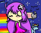 Nepgear, Nyan Cat & Rainbow Dash