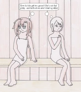 A crossover picture with the Another Code series.