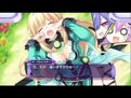 Nepgear getting played with by Iris Heart while Vert is crying