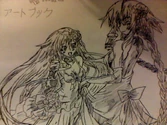 My drawing of nep & nepgear (best i could get with this dumb webcam)