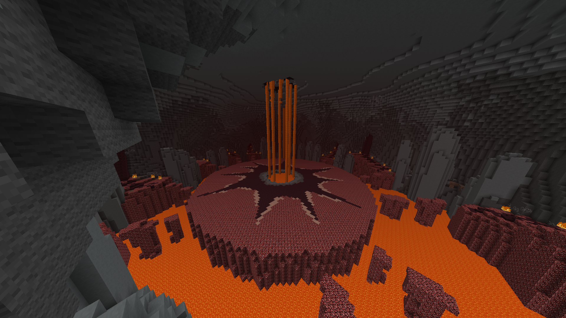 Where is the blazing volcano in hypixel skyblock?