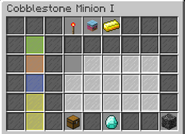 Cobblestone Minion I Menu