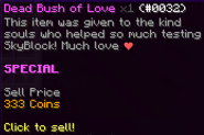 The old tooltip when viewed through an NPC shop