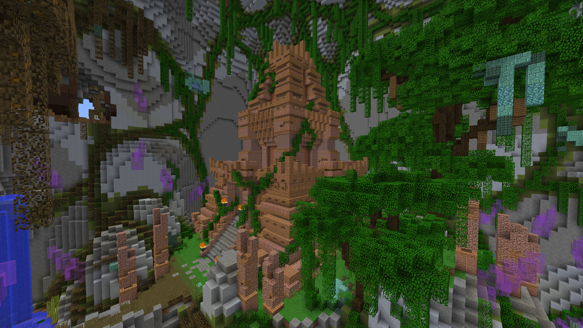 minecraft jungle temple house