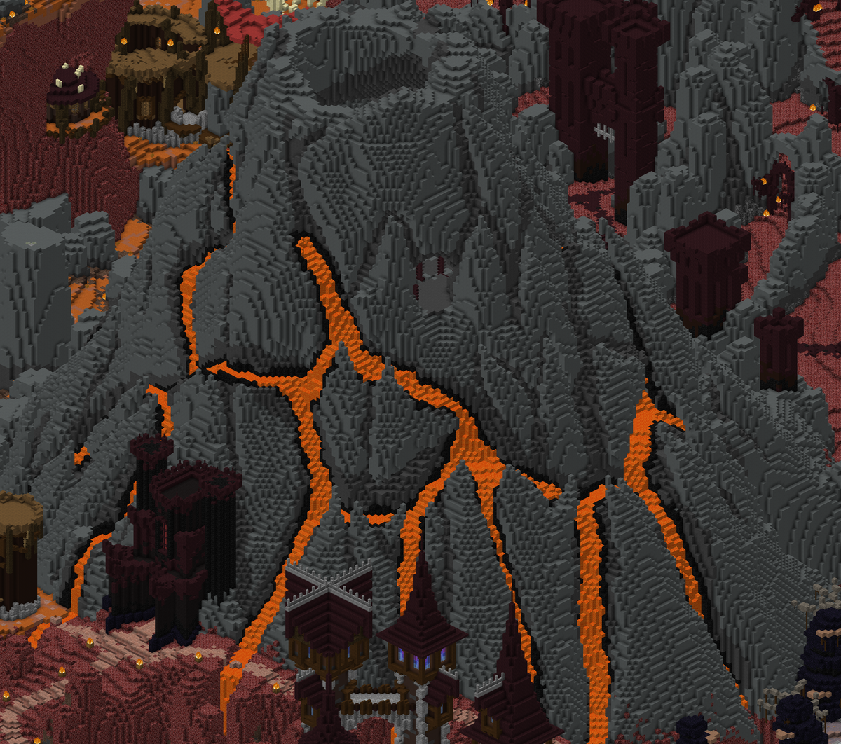 Where is the blazing volcano in hypixel skyblock?