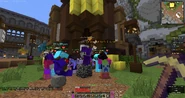 On May 13, 2020 somebody placed a bedrock block near bank at Hub 6.