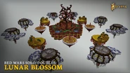 The Lunar Blossom solo/doubles map for Bed Wars.