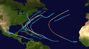 2028 Atlantic hurricane season (Hypothetical - Map)