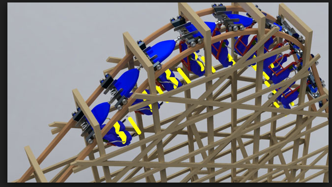 Inverted Wooden Coaster, Hypothetical Roller Coasters Wikia