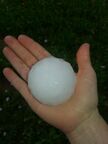 Very large hail