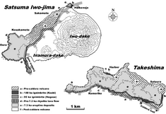 The location of the Kikai Caldera