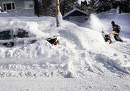 Deep Snow and Snow Blower