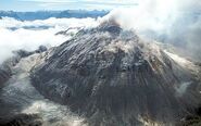 Mount Spurr Mid-Day on May 18th, 2026, Steaming.