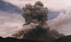 Mount Shasta exploding it's mountain form