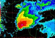 The monster storm on radar