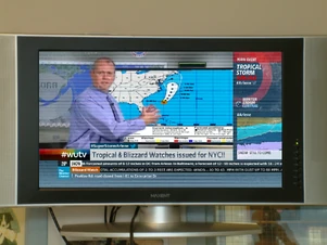 Weather Channel going over Arlene Advisory #22