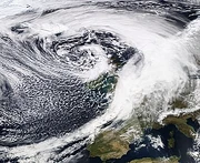 Extratropical Storm Rayden over the British Isles