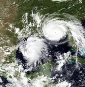 Hurricanes Josephine and Kyle targeting the Gulf Coast on September 11-12, 2020 - CycloneMC.jpg (2.33 MB) Hurricane Josephine and Hurricane Kyle making history in the Gulf of Mexico, threatening the Gulf Coast simultaneously.