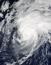 Kyle at its closest approach to Bermuda on October 5