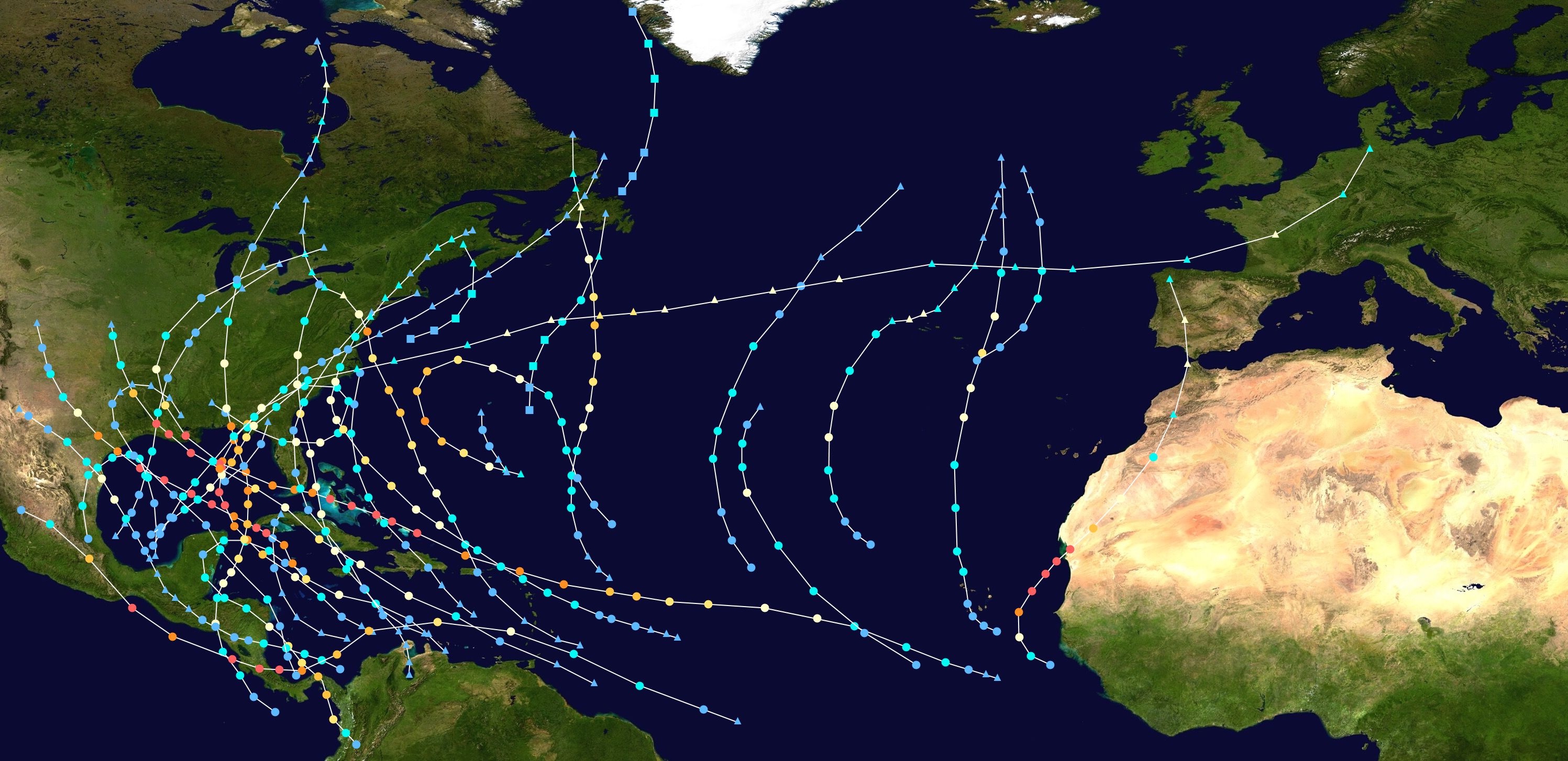 2005 Roblox North Atlantic Hurricane Season Hypothetical Hurricanes Wiki Fandom - roblox hurricane tracker