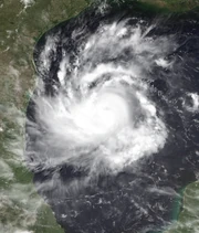 Chris on August 9 rapidly intensifying