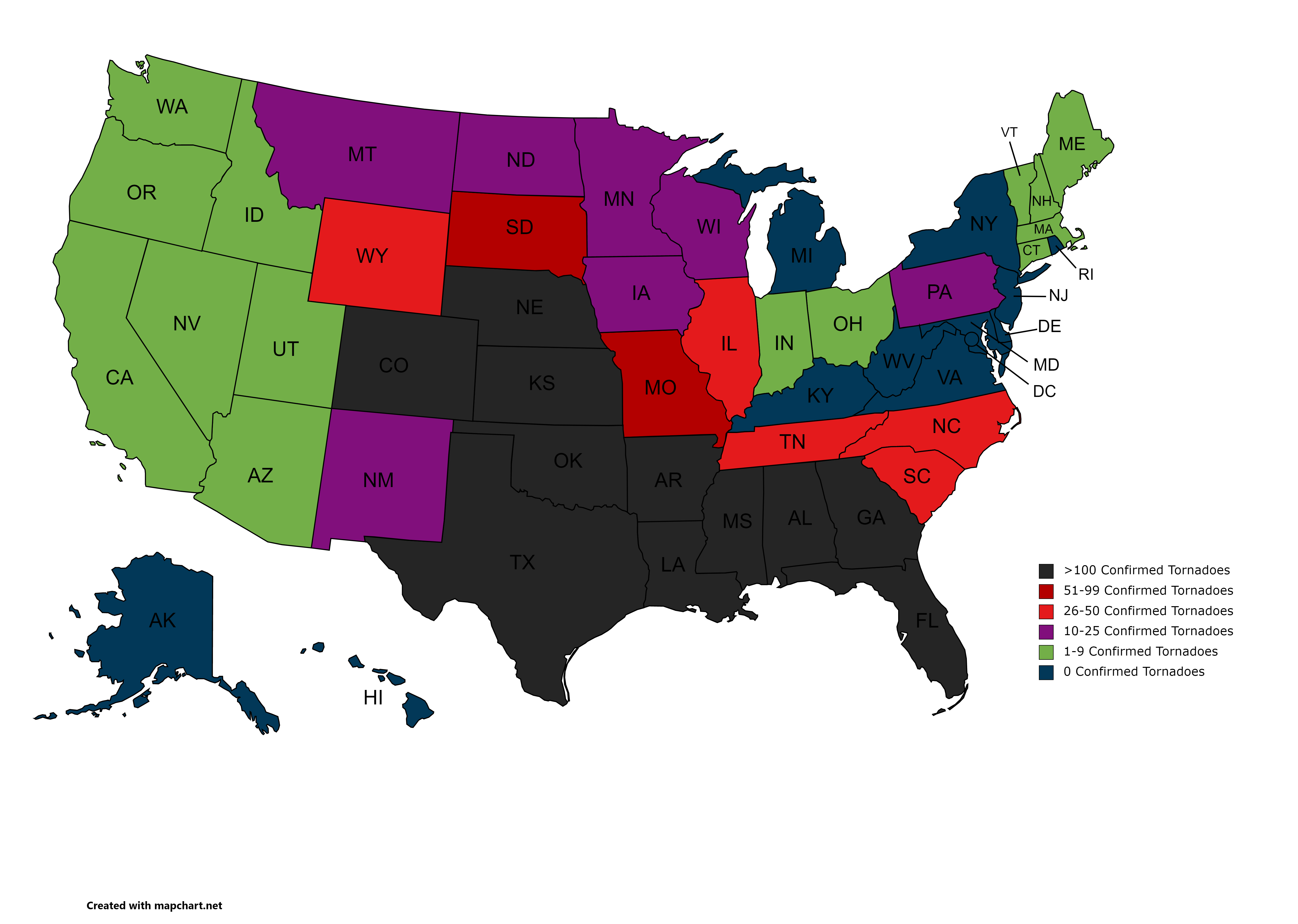 Tornado Alley Map 2022