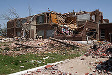 FEMA - 30070 - Greensburg High School tornado damage in Kansas