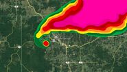 Insane radar showing the tornado at its max.