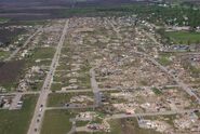 The damage in downtown Jarrell.